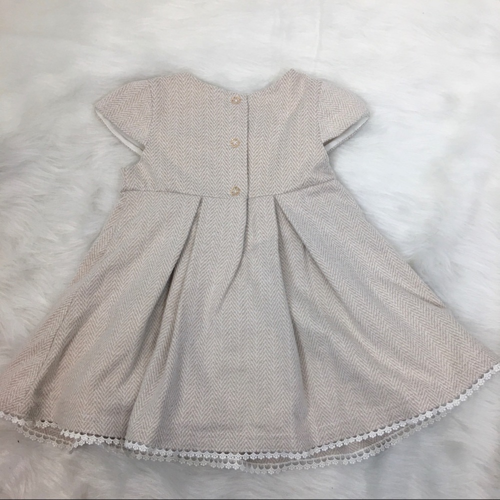 NWT Tahari Tan Tweed Dress - 4T - Picture 3 of 6